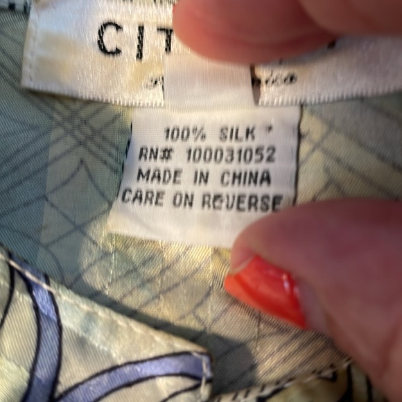 Special! CITRON SANTA MONICO 100% SILK 2-PIECE CAPRI OUTFIT $29 - Picture 7 of 11